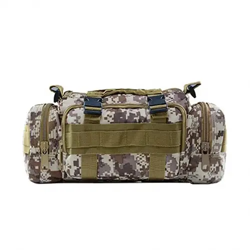 Tactical MOLLE-Compatible Shoulder Bag with Multiple Compartments